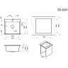 Кухонная мойка GRANULA ESTETICA ES-5201 арктик (белый) 5201 APKTIK
