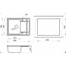 Кухонная мойка GRANULA GR-6501 черный 6501 CHEPHYII