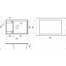 Кухонная мойка GRANULA GR-7805 шварц (черный металлик) 7805 SHBAPC