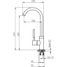 Смеситель GRANULA GR-2125 арктик (белый) 2125 APKTIK